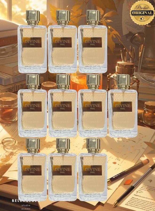 Divine 10 Pieces Divine Feel Perfume 100ML - Image 1