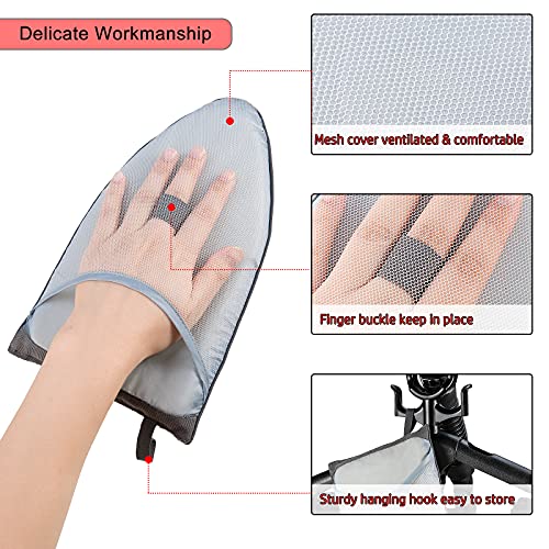 CINPIUK Garment Steamer Ironing Gloves Anti Steam Glove Heat Resistant Garment Steamer Mitt, Garment Steam Accessories for Clothes - Image 2