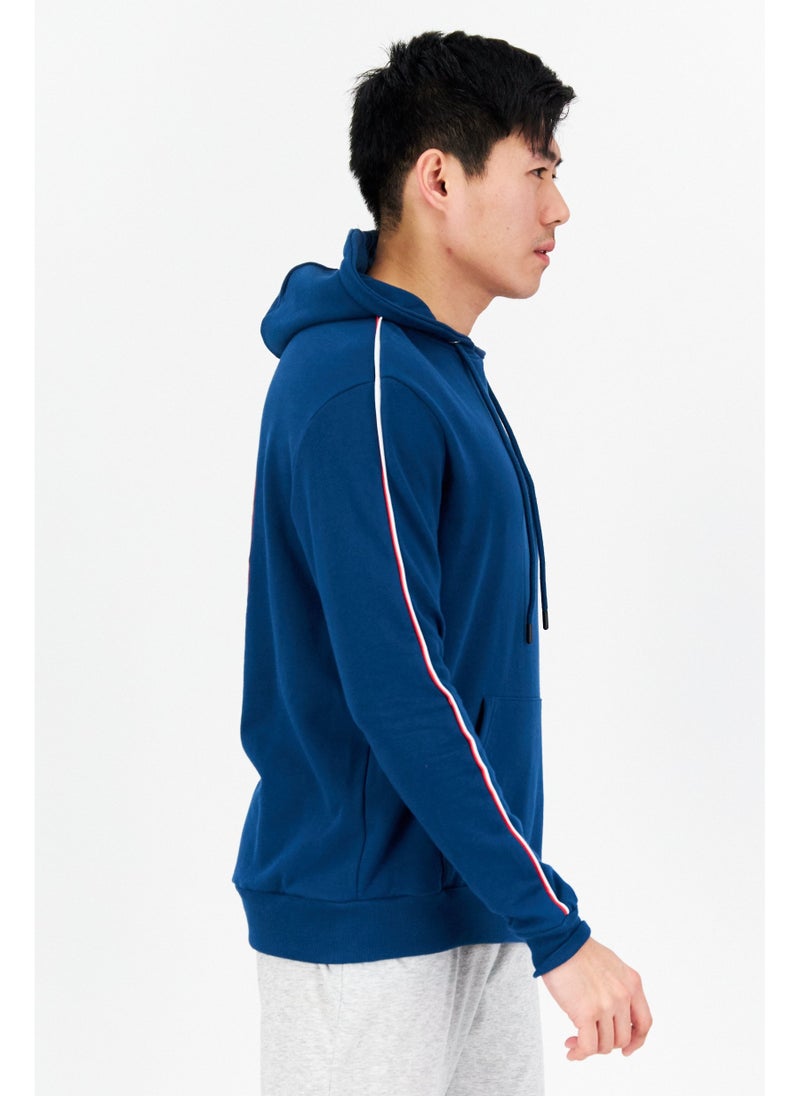 Ufc Men Sportswear Fit Long Sleeves Running Sweatshirt, Navy Blue Combo - Image 5