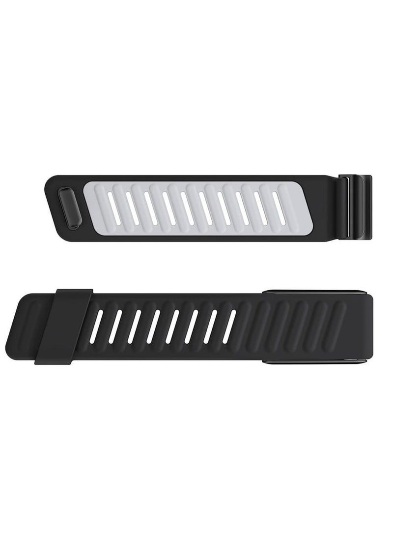 TEMPO Comfort Durable Silicone Wristband Compatible with WHOOP 4.0 Band, Soft Silicone Sports Loop Strap for Men & Women, with U Shaped Connector  - Image 1