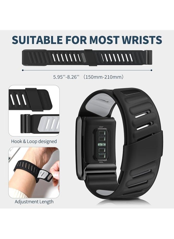 TEMPO Comfort Durable Silicone Wristband Compatible with WHOOP 4.0 Band, Soft Silicone Sports Loop Strap for Men & Women, with U Shaped Connector  - Image 4