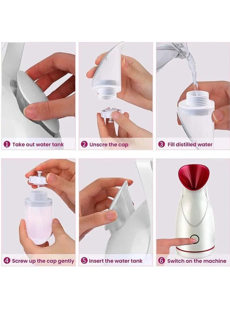 Prime by javaudan Professional Facial Steamer Warm Mist Humidifier for Home & Salon Rapid Mist Quiet Operation for Deep Cleansing & Rehydration  - Image 3