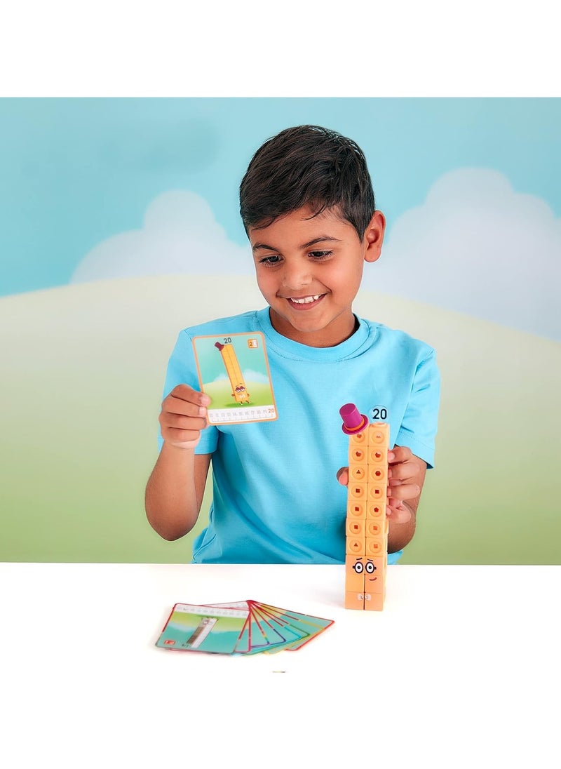 Learning Resources - Numberblocks 11-20 Activity Set, 30 Numberblocks Activities Linked to TV Episodes, 155 Numberblocks MathLink Cubes & More - Image 1