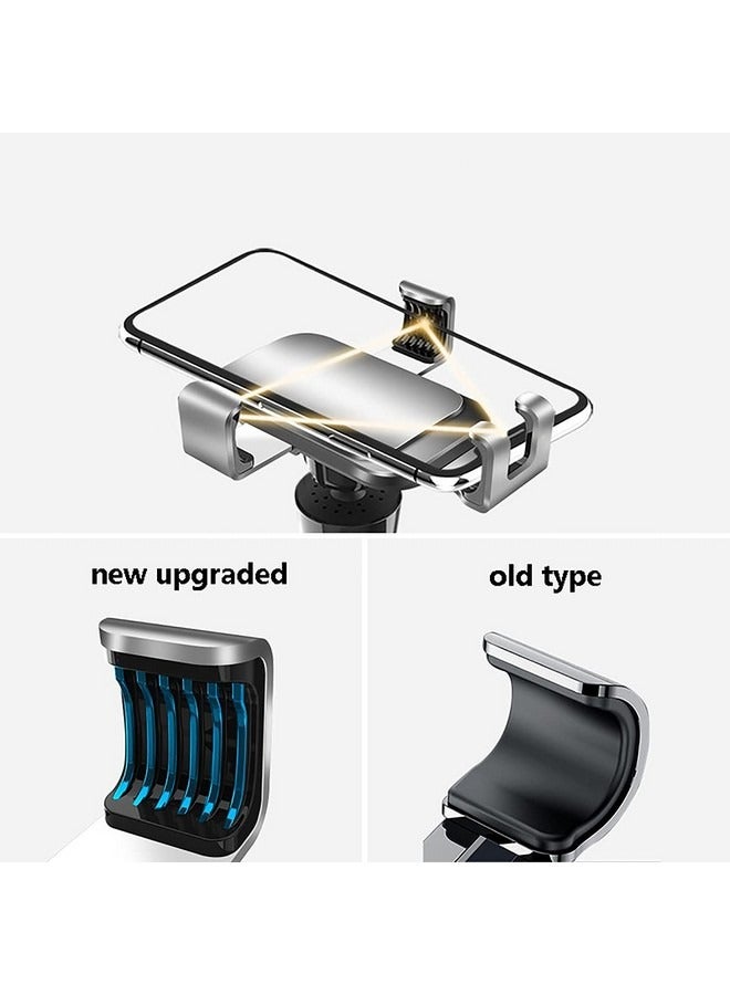 Beauenty Mobile phone holder for car ventilation, car vent holder, mobile phone navigation holder, universal dashboard, car phone holder, hands-free anti-vibration car air outlet phone holder, 360° rotation, black - Image 3