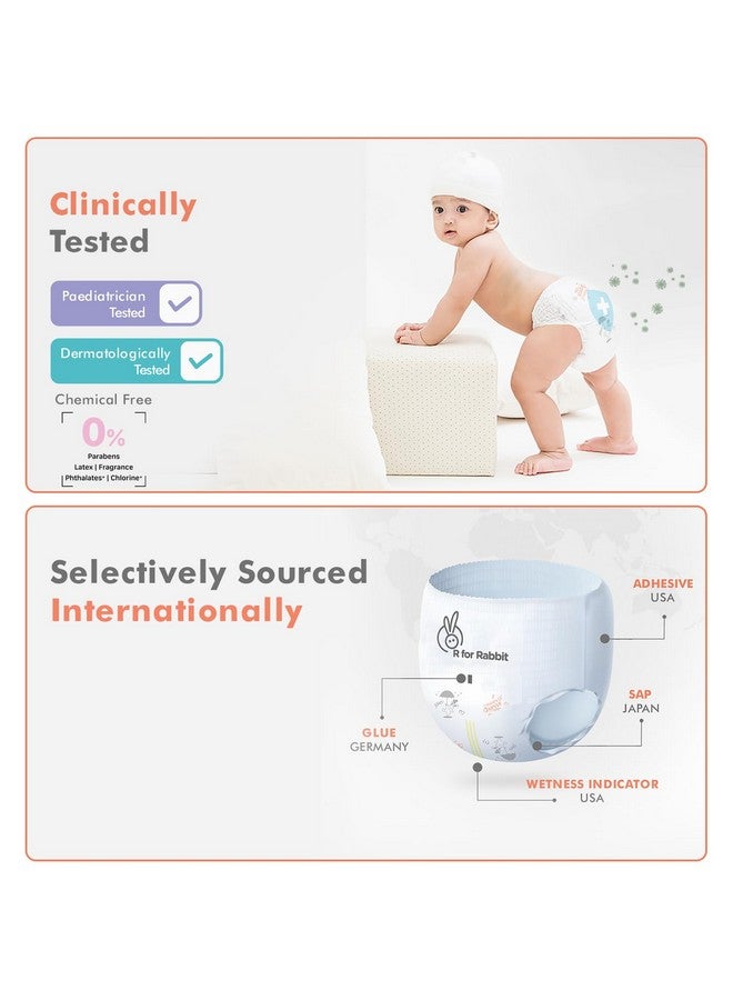 أر فور رابيت حفاضات R for Rabbit Large L Size Premium Feather للأطفال من وزن 9 إلى 14 كجم (عرض 70 عبوة) - Image 3