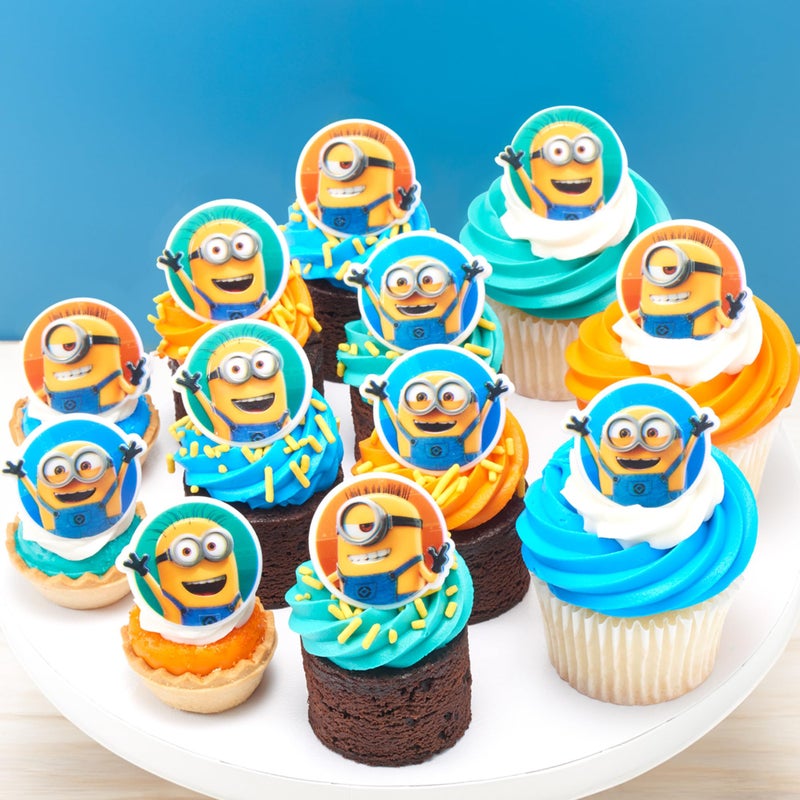 DecoPac Minions Cupcake Rings  24 Despicable Me Cupcake Decorations  Phil  Carl and Bob - 24 Pack - Image 4