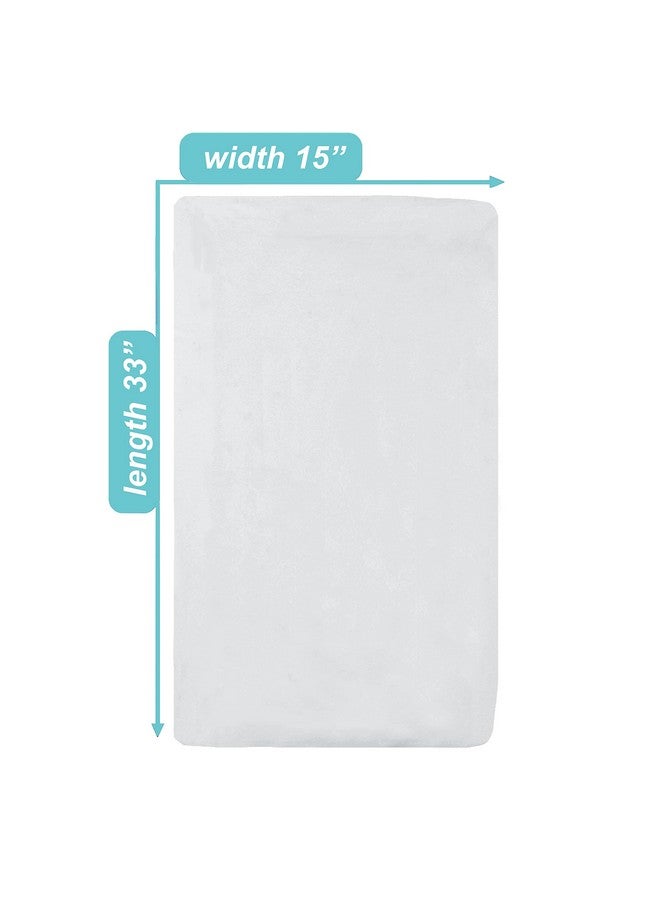 TL Care 15" X 33" Fitted Bassinet Sheet, 100% Natural Cotton Supreme Jersey Knit, White, Soft Breathable, For Boys And Girls - Image 3
