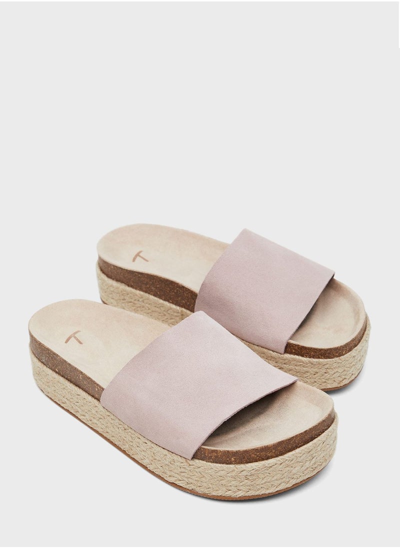 MANGO - Kids Platform Sandals - Image 1