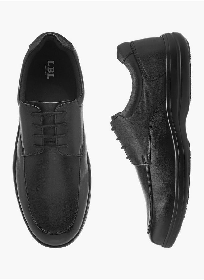 LBL by Shoexpress Men's Solid Derby with Lace-Up Closure  - Image 1