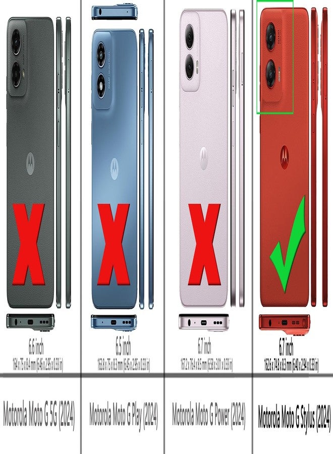 أوسوفر جراب شفاف لهاتف Moto G Stylus 5G 2024: غطاء هاتف مرن من مادة TPU مع واقي شاشة وزوايا معززة، مناسب للنساء والفتيات والفتيان، متوافق مع هاتف Motorola Moto G Stylus 5G 2024 (شفاف). - Image 2