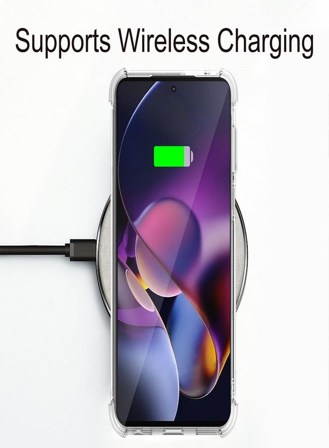 أوسوفر جراب شفاف لهاتف Moto G Stylus 5G 2024: غطاء هاتف مرن من مادة TPU مع واقي شاشة وزوايا معززة، مناسب للنساء والفتيات والفتيان، متوافق مع هاتف Motorola Moto G Stylus 5G 2024 (شفاف). - Image 5