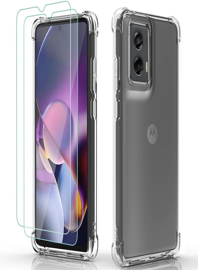 أوسوفر جراب شفاف لهاتف Moto G Stylus 5G 2024: غطاء هاتف مرن من مادة TPU مع واقي شاشة وزوايا معززة، مناسب للنساء والفتيات والفتيان، متوافق مع هاتف Motorola Moto G Stylus 5G 2024 (شفاف). - Image 1