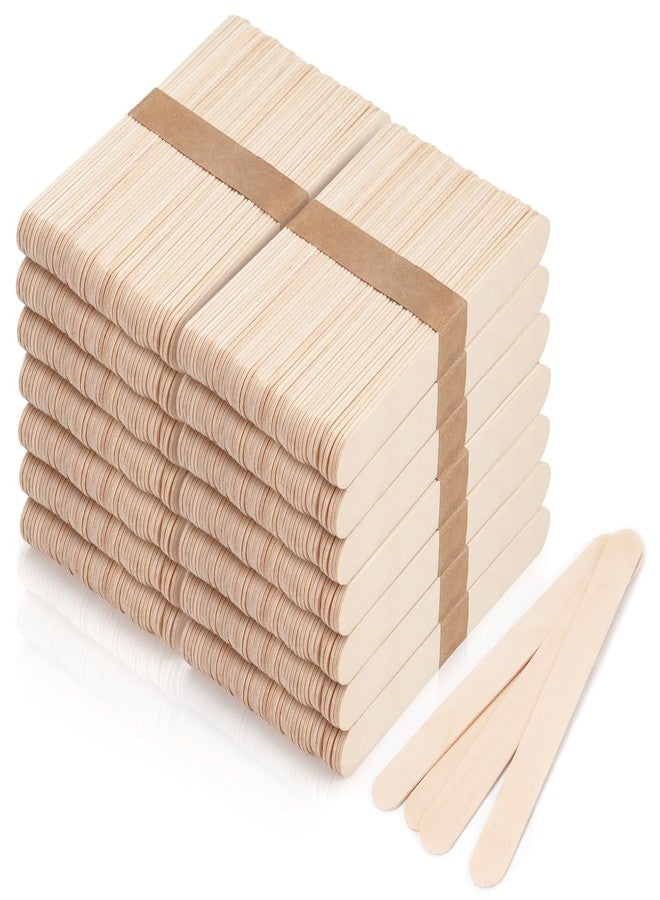 EWVVSS 1200 Pieces Large Wooden Wax Sticks, 6-Inch Wood Waxing Sticks Wax Spatulas Applicator, Wood Craft Sticks for Body Hair Removal, Tongue Depressors, Popsicle Sticks - Image 1