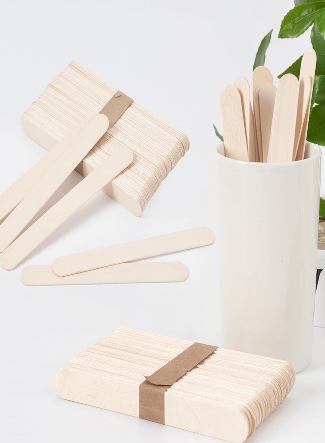 EWVVSS 1200 Pieces Large Wooden Wax Sticks, 6-Inch Wood Waxing Sticks Wax Spatulas Applicator, Wood Craft Sticks for Body Hair Removal, Tongue Depressors, Popsicle Sticks - Image 3