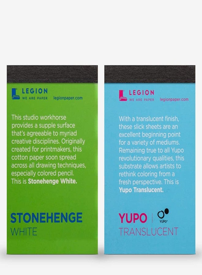 Stonehenge Aqua 100% Cotton Mini Pad Set: 12 Watercolor Mini Pads, 2.5 by 3.75 Inches, Assorted Weights, Coldpress and Hotpress for Wet and Dry Media - Image 3