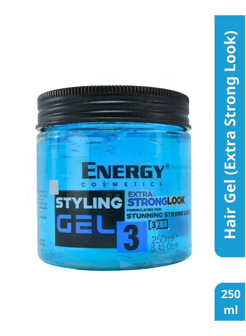 إنيرجي كوزماتيكس جل تصفيف الشعر اكسترا سترونج لوك - 250 مل
