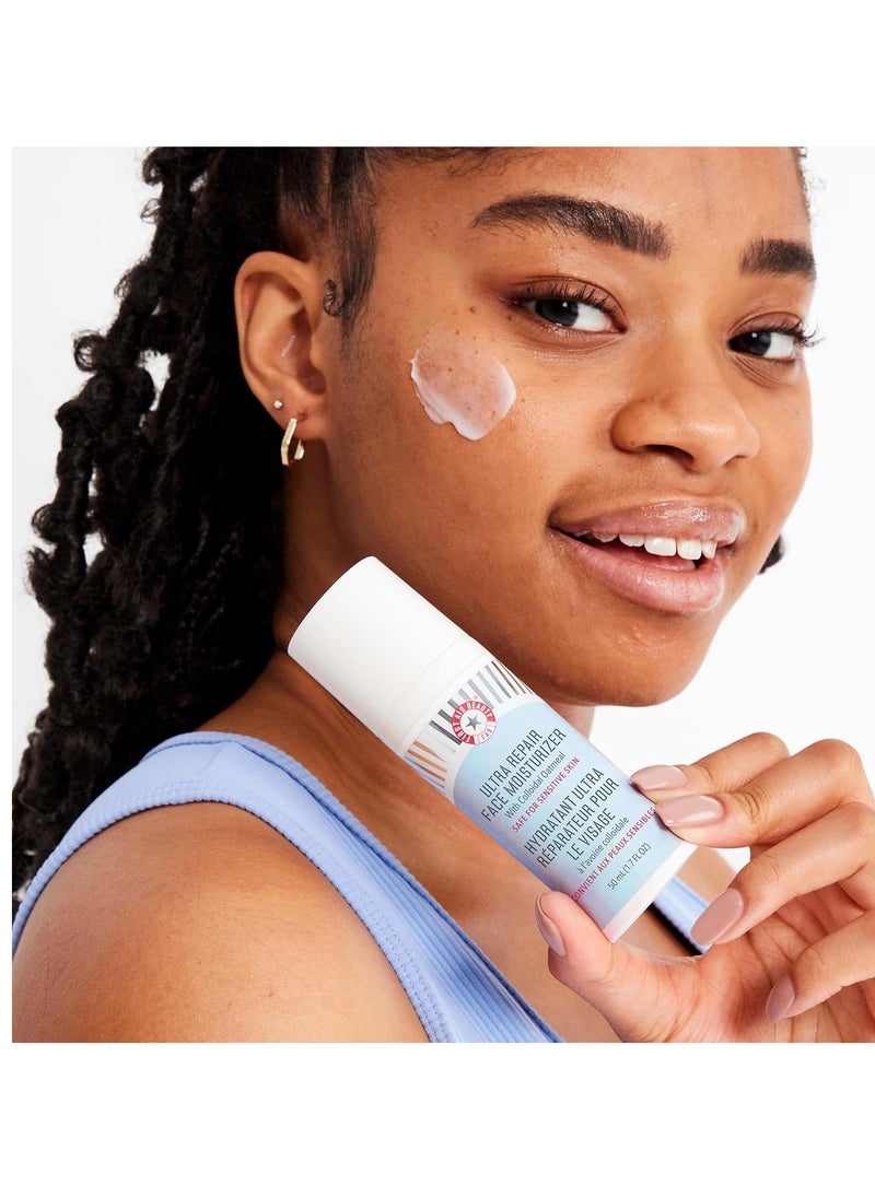 First Aid Beauty - First Aid Beauty - Ultra Repair Face Moisturizer, Soothing Face Colloidal Oatmeal, Everyday Lightweight Non-Comedogenic Formula Helps Soften Skin with Ceramides and Shea Butter, 1.7 oz - Image 1