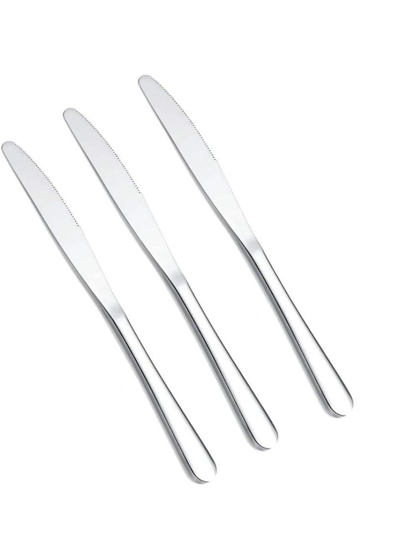 LTR 08140010700 Orion Table Knife 3-Pieces Set Tableware Cutlery Set For Home And Kitchen Dishwasher Safe  - Image 1