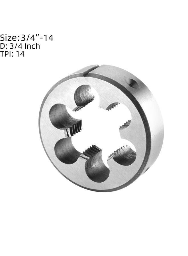 Burkit 3/4"-14 UNS Tap and Die Set, 3/4 x 14 UNS Machine Thread Tap and Round Die Right Hand - Image 3