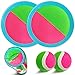 Jalunth Ball Catch Set Game Toss Paddle Beach Toys Back Yard Outdoor Games Pool Backyard Target Throw Catch Sticky Set Age 3 4 5 6 7 8 9 10 11 12 Years Old Boys Girls Kids Easter Gifts Blue - Image 3