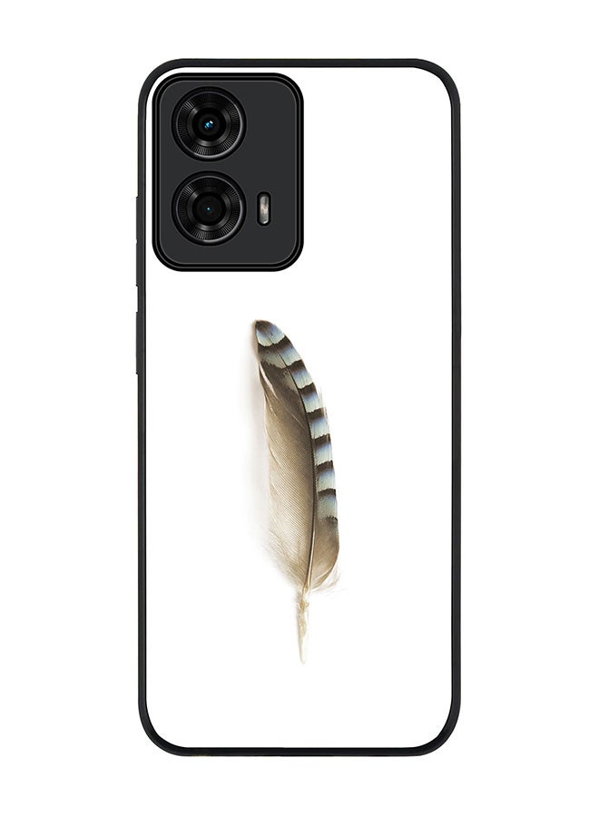 Stylizedd For Motorola Moto G24 / G24 Power Case,Slim fit Camera Protection, Shockproof Thin Phone cover - Lonely Feather - Image 1