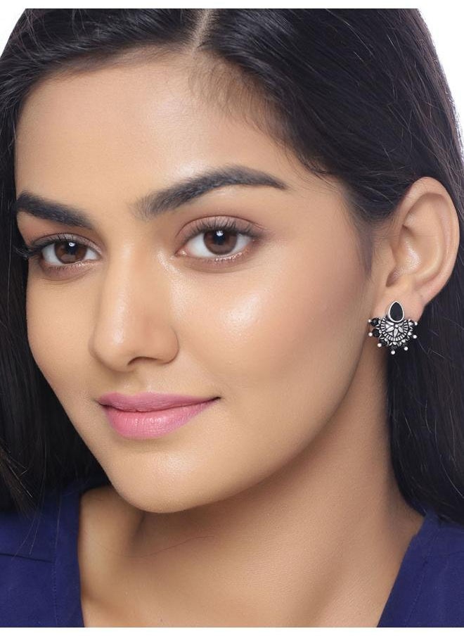 VOYLLA Nayantara Petals Motif Stud Earrings  - Image 5