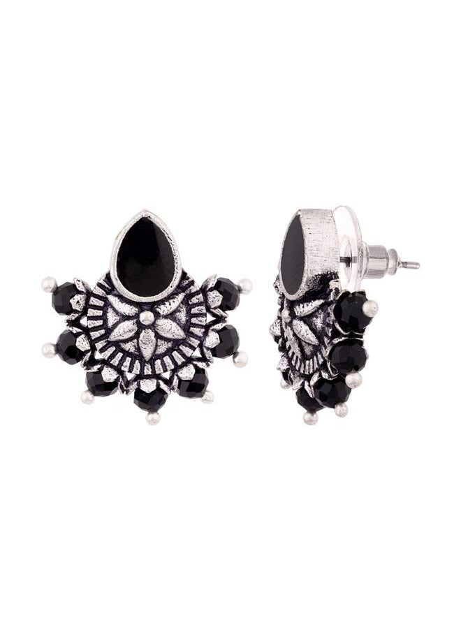 VOYLLA Nayantara Petals Motif Stud Earrings  - Image 3
