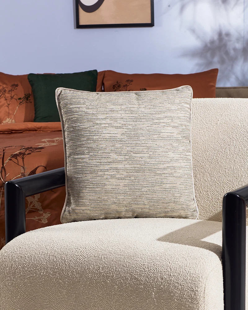 REDTAG Green Jacquard Cushion