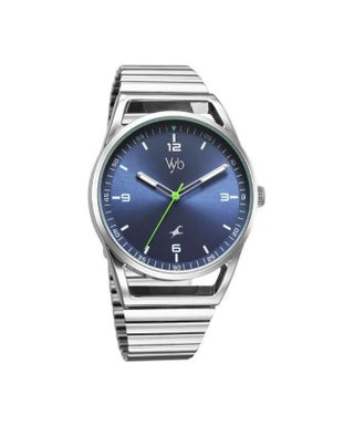 Vyb Horizon Fastrack By Titan Quartz Analog Blue Dial Silver Metal Strap Watch For Men fv30006sm01w - view 5
