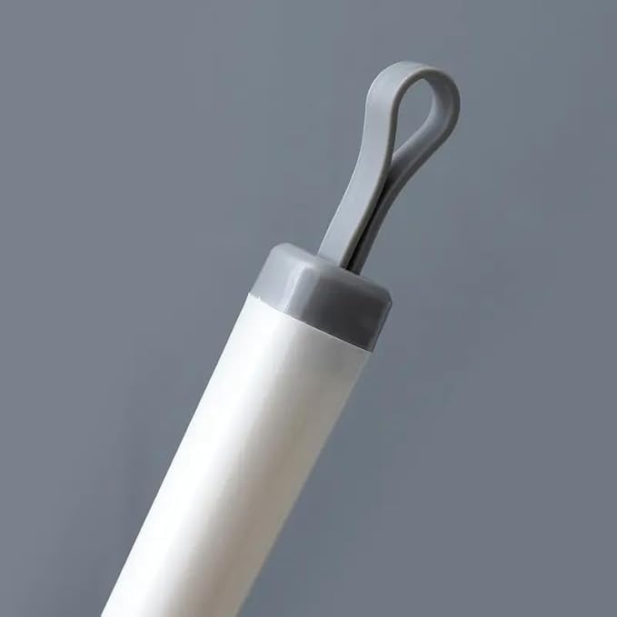 IMUU Silicone Toilet Brush with Holder Stand, Storage Deep-Cleaning Toilet Bowl Brush with Non-Slip Long Handle Toilet, Modern Design, Wall Mounted or Free Standing for Bathroom Toilet Cleaner - Image 3