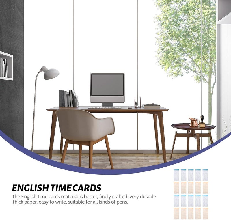 FUOYLOO Weekly Time Cards for Employee Attendance Recording Office Time Clock Cards - Image 2