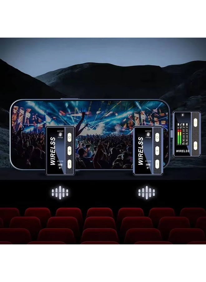 Wireless Lavalier Microphone for Smart Phone– Live Streaming Vlog Lapel Mic with Sound Card & Remote Control | Noise Reduction, Plug-and-Play Wireless Mic Set - Image 3