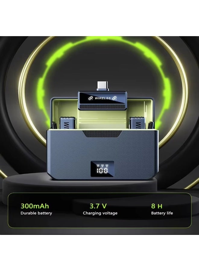 Wireless Lavalier Microphone for Smart Phone– Live Streaming Vlog Lapel Mic with Sound Card & Remote Control | Noise Reduction, Plug-and-Play Wireless Mic Set - Image 4