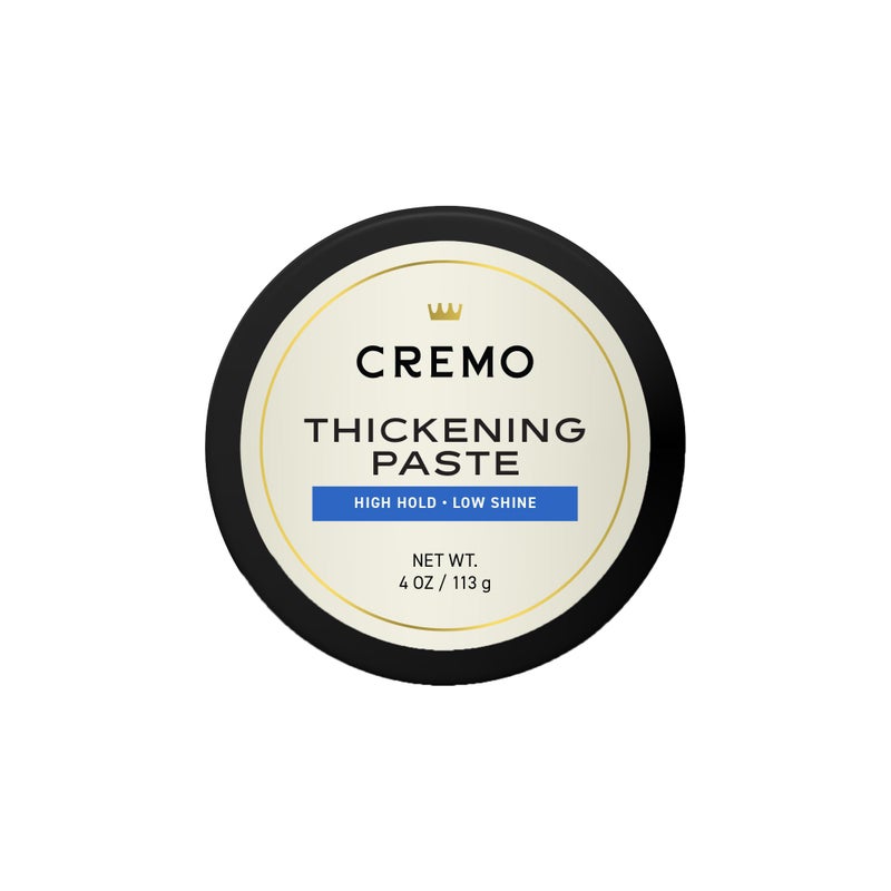 Cremo Hair Thickening Paste for Men - Premium Barber Grade Thickening Paste, High Hold and Low Shine, Hair Styling 4 Oz - Image 1