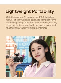 Godox Godox iM20 Camera Flash, Mini Flash Speedlite,440 Full-Power Flashes,Single Contact Hotshoe,Built-in Lithium Battery for Fuji/Sony/Nikon/Canon/Olympus Camera (iM20)  - Image 2