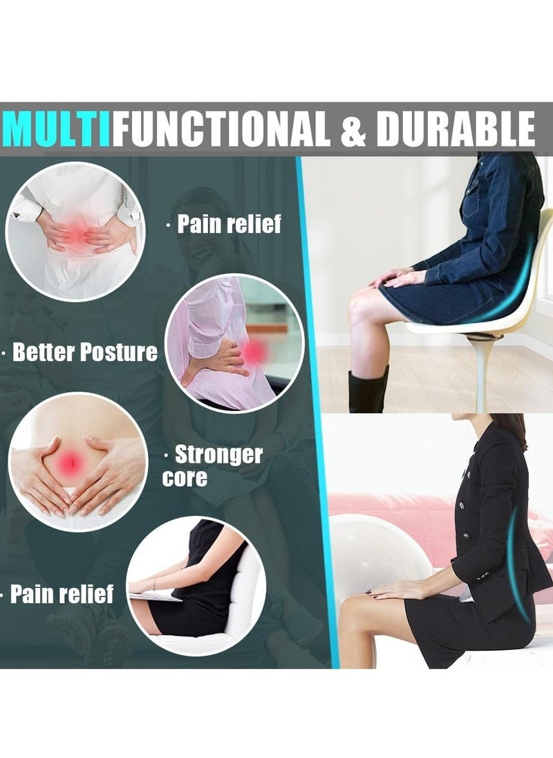 Arabest Ergonomic Foot Rest Under Desk, 180° Rocking Desk Foot Stool with Massage Surface, Foot Massager for Home, Office, Relieve Leg Pressure (Black)  - Image 5