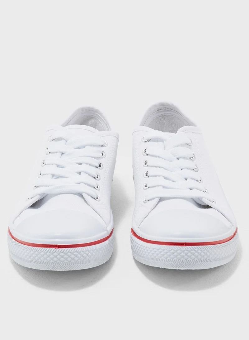 Truffle Lace Up Low Top Sneakers