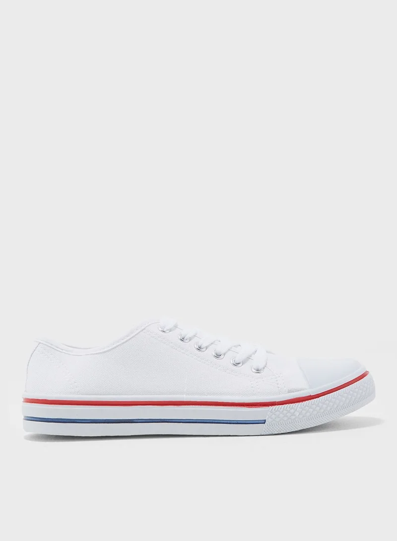 Truffle Lace Up Low Top Sneakers