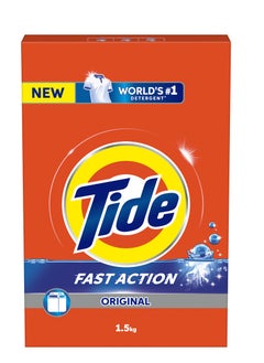 Tide Fast Action Laundry Detergent Powder 1.5kg  - Image 1