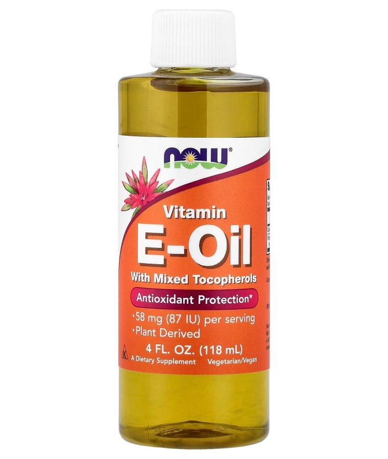 now Vitamin E-Oil with Mixed Tocopherols 58 mg (87 IU) 4 fl oz (118 ml)