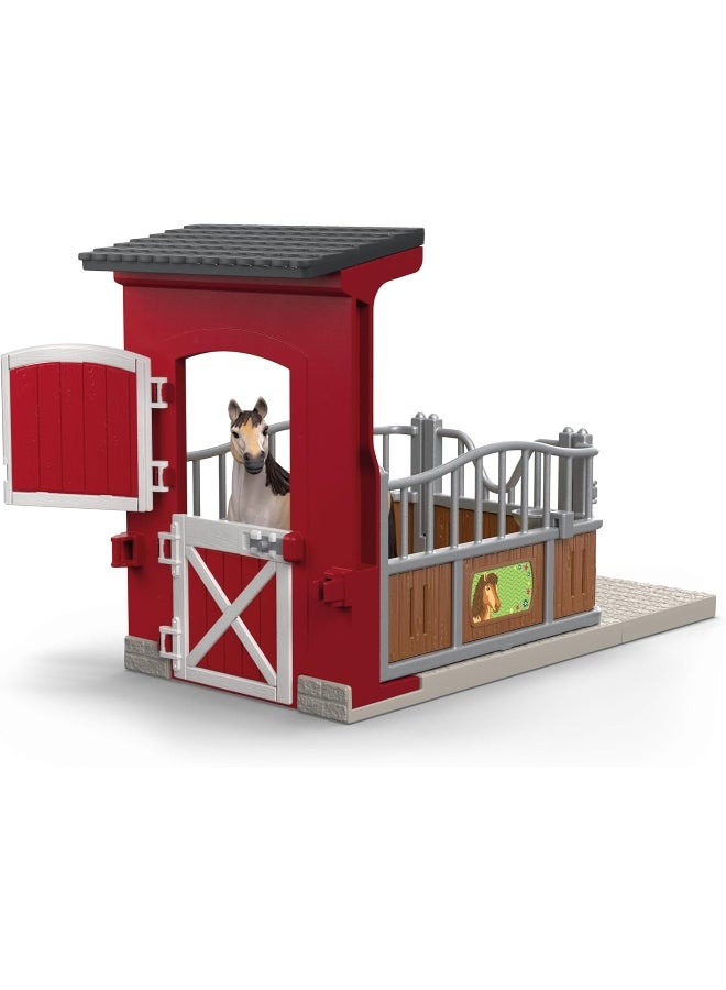 Schleich مجموعة لعب صندوق الخيول من فارم وورلد - فرس موستانغ (24.51 × 8 × 19 سم، 19 قطعة) - Image 2