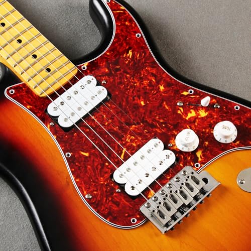 FLEOR Alnico 5 Guitar Pickup Double Coil Humbucker Pickups Neck and Bridge Set White - Image 5