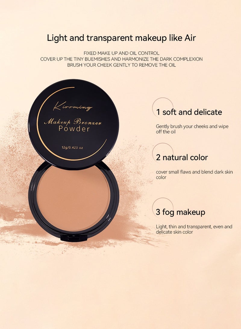 Kirrming Long-lasting oil control Pressed Powder ，Fade Resistant & Transfer Resistant - 12g - Image 4