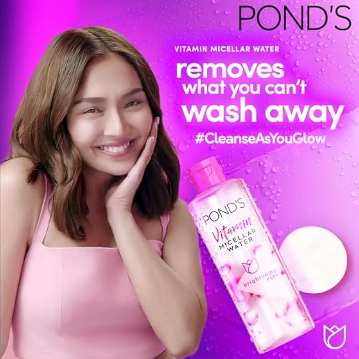 Pond'S Vitamin Micellar Water Brightening Rose 400Ml - Image 4