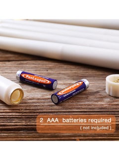 Y&D LED Taper Candles with Remote, 6 Pcs 28cm Long Flameless Flickering Window Battery Operated White Candle for Home, Restaurant, Wedding  - Image 4