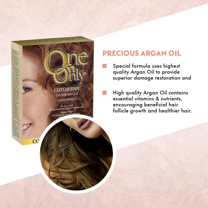 One N Only One 'n Only Exothermic Perm with Argan Oil for Firm Curls, Self-Heating Formula for Client Comfort, Ensures Shine and Manageability, Eliminates Perm Odor - Image 3