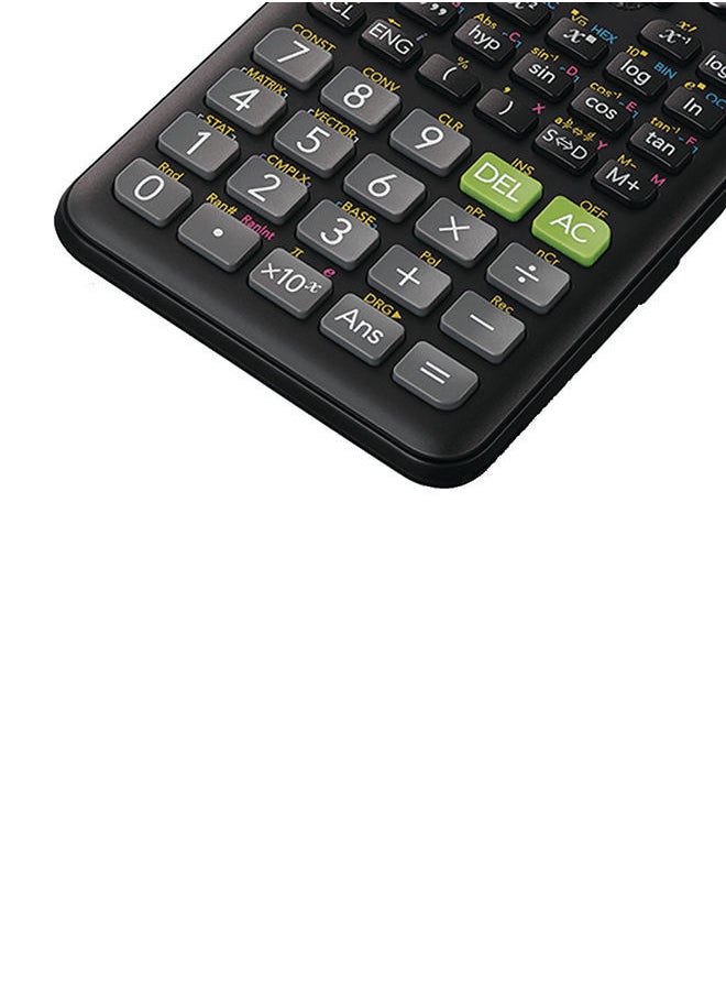 NIBEMINENT FX-85ES PLUS 12-Digit Scientific Calculator Black/Grey/Purple  - Image 3