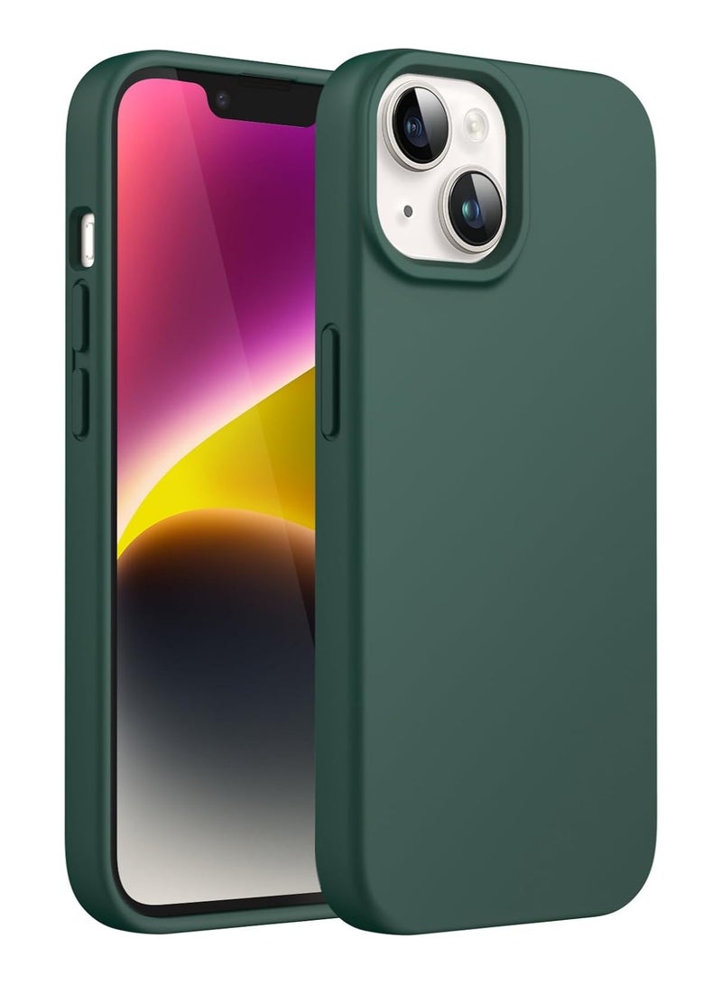 DUSALA iPhone 14 Case, Liquid Silicone Phone Case for iPhone 14 6.1 Inch, Colorful Silky-Soft Protective Cover (Green) - Image 1