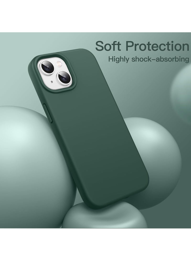 DUSALA iPhone 14 Case, Liquid Silicone Phone Case for iPhone 14 6.1 Inch, Colorful Silky-Soft Protective Cover (Green) - Image 4