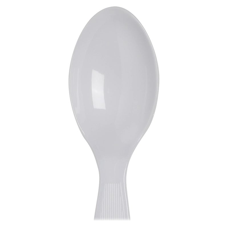 Dixie TH207 Plastic Cutlery Heavyweight Teaspoons  White (Pack of 100) - Image 5